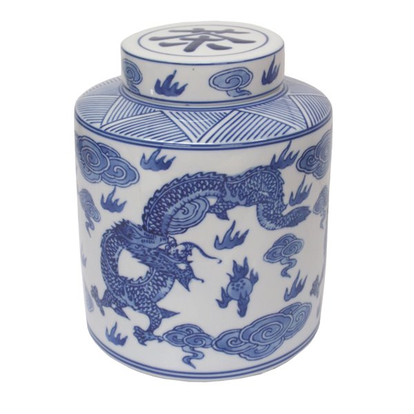 Dragon Tea Caddy Jar