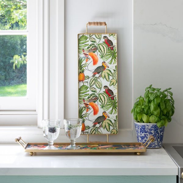 Drinks Tray with Toucan Design