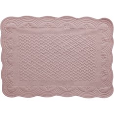 Dusky Pink Cotton quilted placemat set of 2  Image
