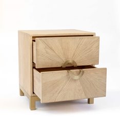 Eastington Washed Oak Bedside Cabinet Image