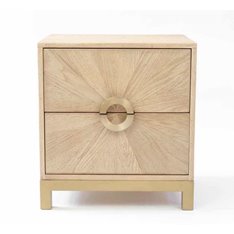 Eastington Washed Oak Bedside Cabinet Image