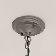 Ella 12 light distressed Grey Chandelier Image