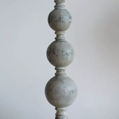 Ella Stonewash Grey Lamp with Shade Image