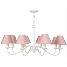 Emilia 8 Light Pendant with Silk Shades Image