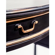 Empire Black Aged Metal Desk Image