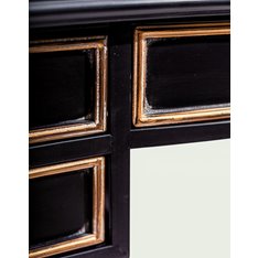 Empire Black Aged Metal Desk Image