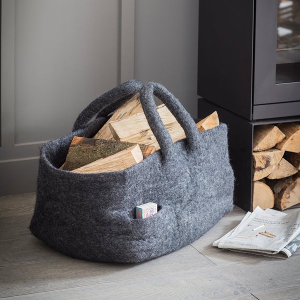 Fair Trade Felt Log Basket