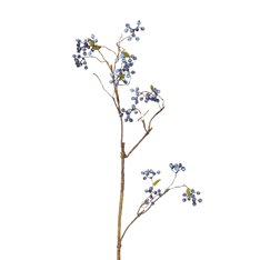 Faux Blue Berry Spray Stem Image