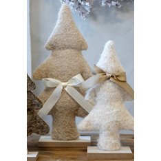 Felt Christmas Tree with Bow - Set of 2 Image