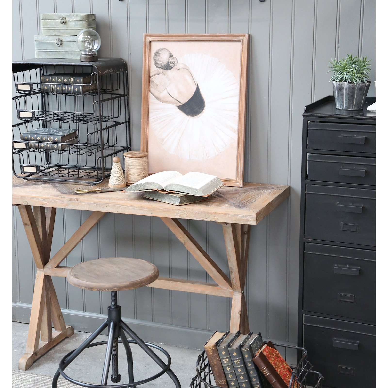 Fir Wood Console Table Image