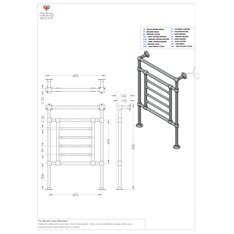 Floor Standing 6 Middle Rail Towel Warmer  Image