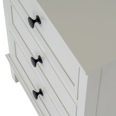 Florence White Bedside Chest of Drawers Image