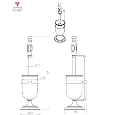 Freestanding Bathroom Loo Brush Set Image