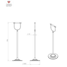 Freestanding Handmade Loo Roll Holder   Image