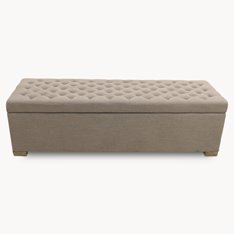 GEORGE  SOFT GREY OTTOMAN Image