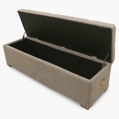 GEORGE  SOFT GREY OTTOMAN Image