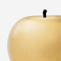 Gold Plated Apple Sculpture Image
