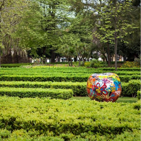 Graffiti Apple Sculpture