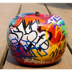 Graffiti Apple Sculpture Image