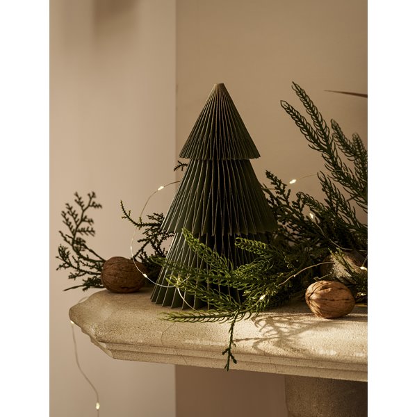Green and Gold Edge Paper Christmas Tree