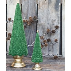 Green Christmas Tree Finial Decoration Image