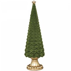 Green Christmas Tree Finial Decoration Image