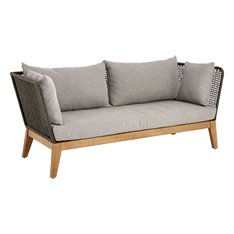 Grey 3 Seater Outdoor Sofa Image