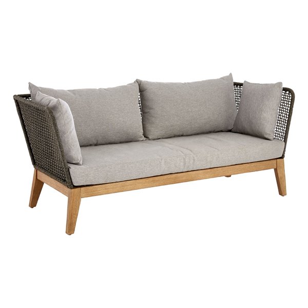 Grey 3 Seater Outdoor Sofa