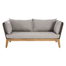 Grey 3 Seater Outdoor Sofa Image