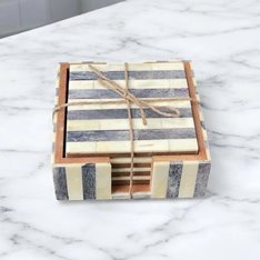 Grey and Ivory Coasters (Set of 4) Image