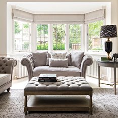 Grey and Oak Button Coffee Table Image