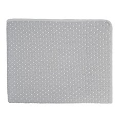 Grey and White Spot Stitch Bedspread (King) Image