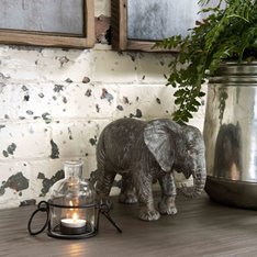 Grey Baby Elephant sculpture Image