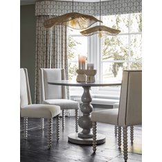 Grey Bobbin Base Dining Table Image