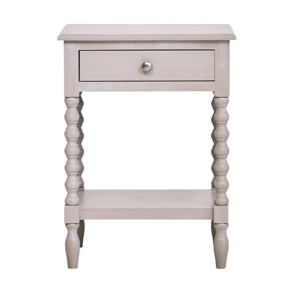 Grey Bobble Design Bedside Table
