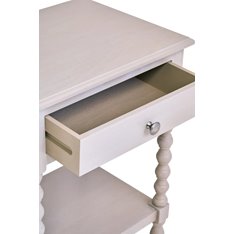 Grey Bobble Design Bedside Table Image