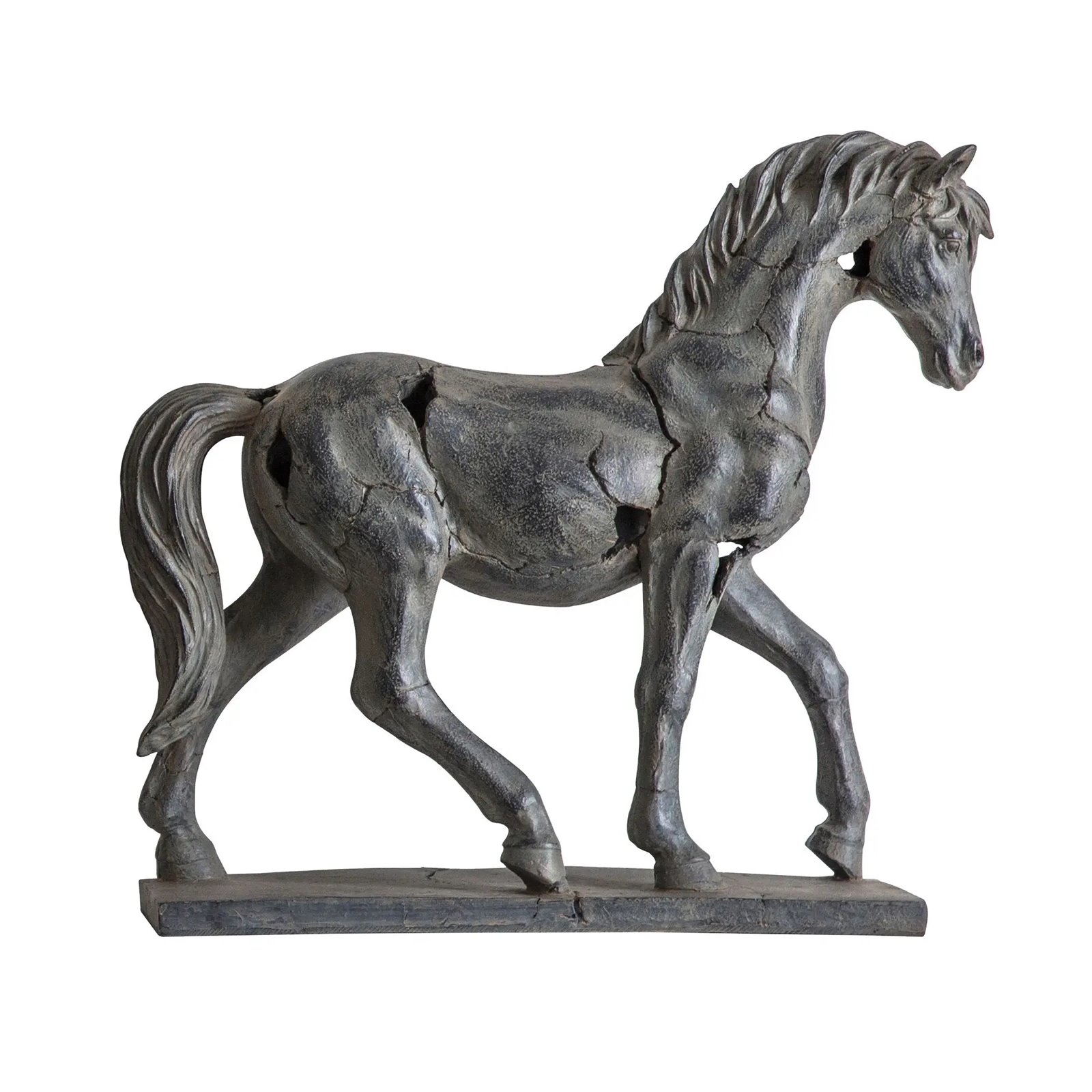 Grey Decorative Antique Horse Model  Image