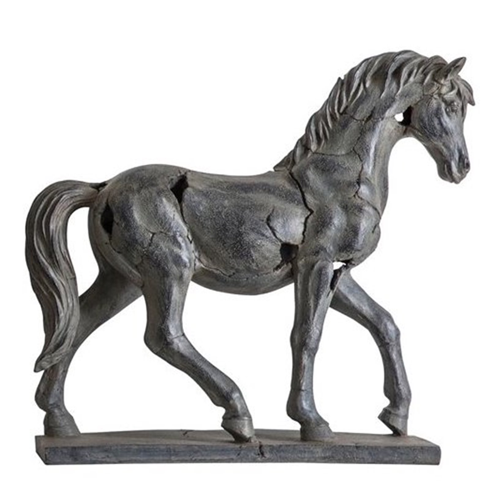 Grey Decorative Antique Horse Model  Image
