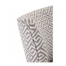 Grey Geometric Pattern Chair  Image