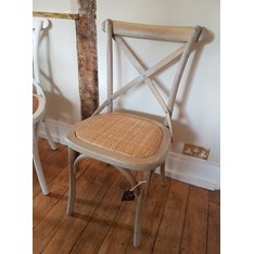 Grey Oak Cross Back Chair Image