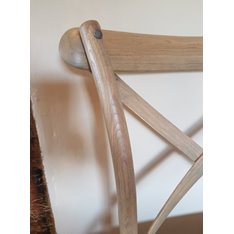 Grey Oak Cross Back Chair Image