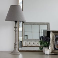 Grey painted column Lamp  Image
