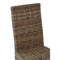 Grey Rattan Dining Chair Image