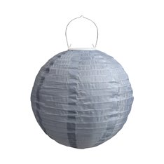 Grey Rice Paper Solar Outdoor Lamp  Image