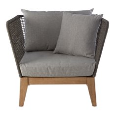 Grey Rope Outdoor Armchair Image