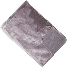 Grey Soft Teddy Back Throw Image