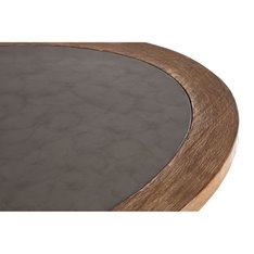 Grey Stone and wood Outdoor Coffee Table Image