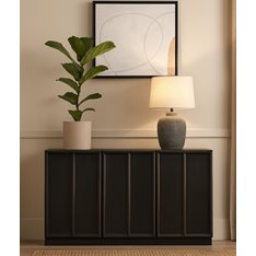 Hampton 3 Door Black Sideboard Image