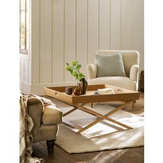 Hampton Oak Coffee Tray Table Image