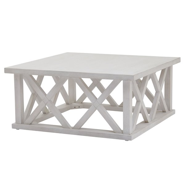 Hamptons Square White Coffee Table